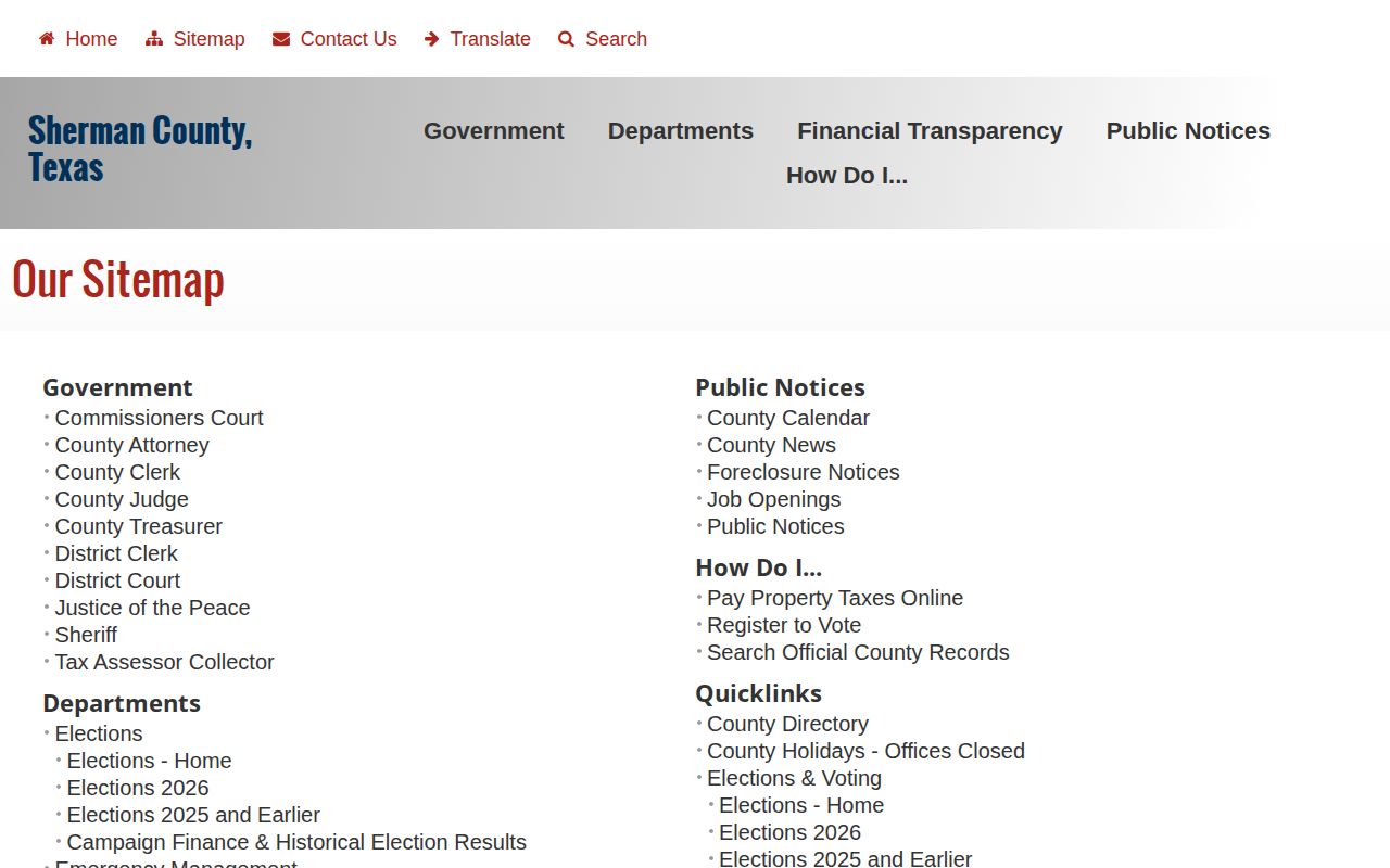 Sherman County released inmate official channel inventory